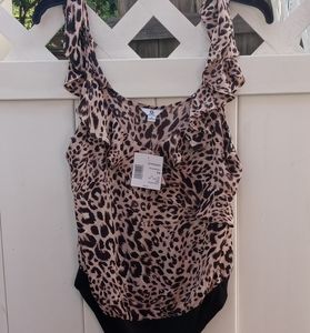 Nwt Guess Leopord Bodysuit